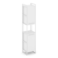 Rift Шкаф 5 ниш узкий RF.SU-52 (U) Белый Бриллиант/Металл Белый/Белый Ручки 420*396*2010