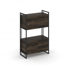 Rift Шкаф 3 ниши широкий RF.SS-33 Дуб Мали/Металл Черный/Черный Ручки 798*396*1286