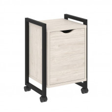 Loft Тумба на колесных опорах+фасад VR.L-T2.K Денвер Светлый/Металл Черный 500*460*767