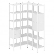 Loft Угловой внутренний стеллаж VR.L-34 Белый Бриллиант/Металл Белый 1278*1278*2280