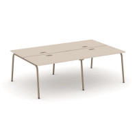 Estetica Рабочая станция 4 места ES.D.RS-4.2-LK Капучино/Металл Латте 2360*1500*750