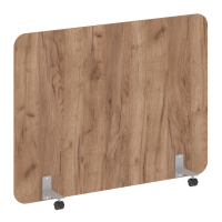 R-line Перегородка на металлических опорах, на роликах DP.R-160-120 Дуб Табак/Металл Серый 1600*18*1