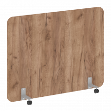 R-line Перегородка на металлических опорах, на роликах DP.R-160-120 Дуб Табак/Металл Серый 1600*18*1