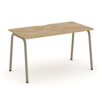 Estetica Стол рабочий ES.SP-3-VK Тиквуд Светлый/Металл Латте 1380*730*750