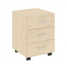 Nova S Тумба подкатная (3 ящика, с замком) В.ТМ-3 Бук Артизан 407*439*556