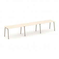 Estetica Рабочая станция 3 места ES.RS-3.3-VK Сатин/Металл Латте 4140*730*750