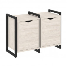 Loft Тумба на регулируемых опорах VR.L-TN-2.O Денвер Светлый/Металл Черный 970*460*719