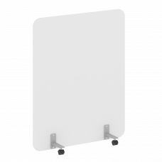 R-line Перегородка на металлических опорах, на роликах DP.R-120-150 Белый/Металл Серый 1200*18*1500