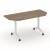 Стол складной мобильный Икс пулл X.M-7.T2 1580*720*753 Дуб Аризона/Металл Белый