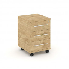 Rift Тумба мобильная усиленная RF.TM-002 Тиквуд Светлый/Белый Ручки 416*460*615