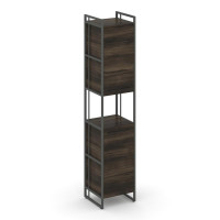 Rift Шкаф 5 ниш узкий RF.SU-52 (U) Дуб Мали/Металл Антрацит/Черный Ручки 420*396*2010