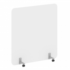 R-line Перегородка на металлических опорах, на роликах DP.R-140-150 Белый Бриллиант/Металл Серый 140