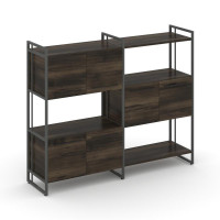 Rift Шкаф комбинированый RF.NS-004 Дуб Мали/Металл Антрацит/Черный Ручки 1576*396*1286