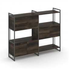 Rift Шкаф комбинированый RF.NS-004 Дуб Мали/Металл Антрацит/Черный Ручки 1576*396*1286