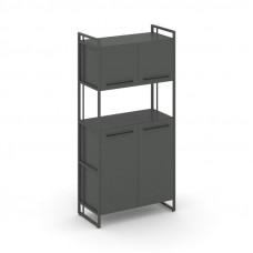 Rift Шкаф 4 ниши широкий RF.SS-42 Антрацит NEW/Металл Антрацит NEW/Черный Ручки 798*396*1648