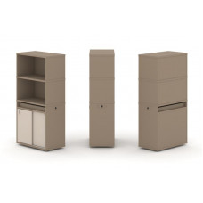 Estetica Набор №3 Тумба одиночная+высокая надставка ES.NB.1V-3 Латте/Капучино 750*410*1520