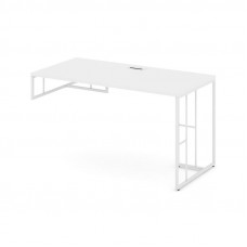 Rift Стол письменный для опорной тумбы левый RF.SPOT-003 (L) Белый Бриллиант/Металл Белый 1380*600*7