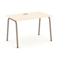 Estetica Стол рабочий ES.SP-2-LK Сатин/Металл Латте 1180*730*750