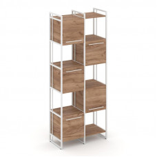 Rift Шкаф комбинированый RF.NS-003 Дуб Табак/Металл Белый/Белый Ручки 820*396*2010