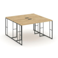 Rift Рабочая станция RF.DRS-001 Тиквуд Светлый/Металл Антрацит 980*1232*750