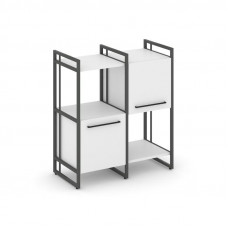 Rift Шкаф комбинированый RF.NS-005 Белый Бриллиант/Металл Антрацит/Черный Ручки 820*396*924