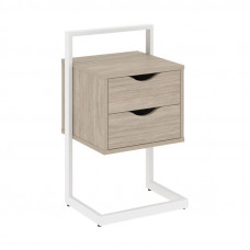 Loft Тумба приставная VR.L-PY2 Дуб Аттик/Металл Белый 450*409*792
