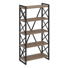 Loft Стеллаж на рег. опорах-5 полок VR.L-MST.O-5.8 Дуб Аризона/Металл Черный 800*400*1650