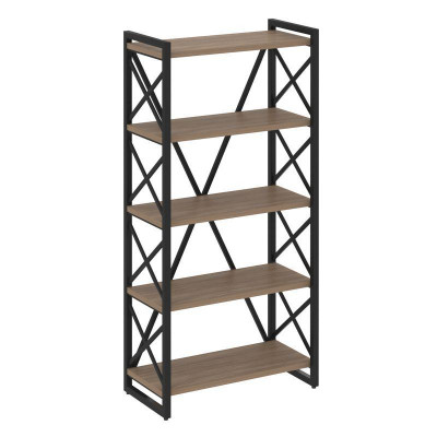 Loft Стеллаж на рег. опорах-5 полок VR.L-MST.O-5.8 Дуб Аризона/Металл Черный 800*400*1650