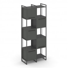 Rift Шкаф комбинированый RF.NS-003 Антрацит NEW/Металл Антрацит NEW/Черный Ручки 820*396*2010