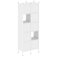 Loft Прямой стеллаж VR.L-05 Белый Бриллиант/Металл Белый 862*446*2280