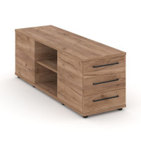 Rift Тумба опорная/приставная RF.TOPD-002 Дуб Табак/Черный Ручки 1432*450*523