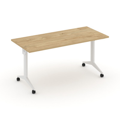 X-Pull Стол складной мобильный X.M-4.7 Тиквуд Светлый/Металл Белый 1580*720*753