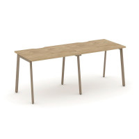 Estetica Рабочая станция 2 места ES.RS-2.1-VP Тиквуд Светлый/Металл Латте 1960*730*750