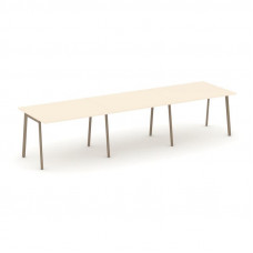 Estetica Стол переговорный ES.PRG-3.2-P Сатин/Металл Латте 3540*980*750