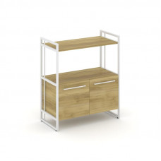 Rift Шкаф 2 ниши широкий RF.SS-22 Дуб Винченцо/Металл Белый/Белый Ручки 798*396*924