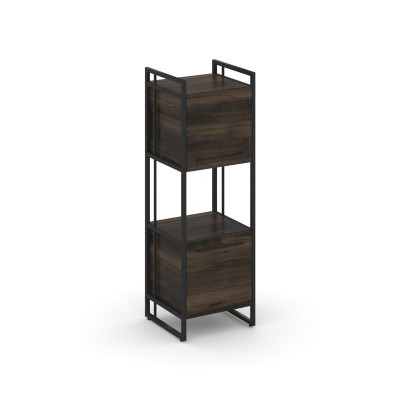 Rift Шкаф 3 ниши узкий RF.SU-33 (U) Дуб Мали/Металл Черный/Черный Ручки 420*396*1286