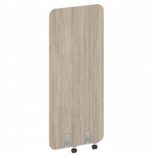 R-line Перегородка на металлических опорах, на роликах DP.R-80-180 Дуб Аттик/Металл Серый 800*18*180