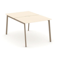 Estetica Рабочая станция 2 места ES.D.RS-2.1-VP Сатин/Металл Латте 980*1500*750