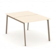 Estetica Рабочая станция 2 места ES.D.RS-2.1-VP Сатин/Металл Латте 980*1500*750