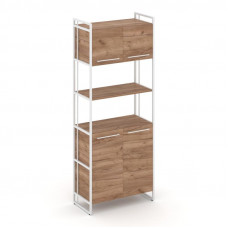 Rift Шкаф 5 ниш широкий RF.SS-53 Дуб Табак/Металл Белый/Белый Ручки 798*396*2010