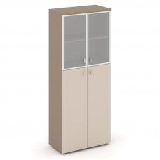 Estetica Шкаф высокий широкий ES.ST-1.7R Латте/Капучино/Сатин матовый 800*420*1977