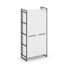 Rift Шкаф 4 ниши широкий RF.SS-41 Белый Бриллиант/Металл Антрацит/Черный Ручки 798*396*1648