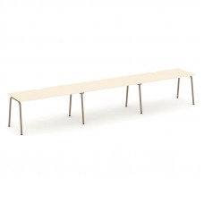 Estetica Рабочая станция 3 места ES.RS-3.4-VK Сатин/Металл Латте 4740*730*750