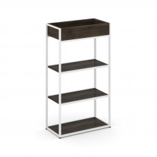 Rift Стеллаж металлический высокий приставной RF.STM-003 Дуб Мали/Металл Белый 796*350*1250