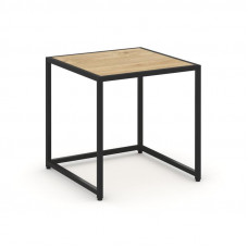 Loft Стол журнальный VR.L-SJK-50 Тиквуд Светлый/Металл Черный 500*500*500