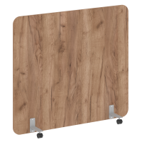 R-line Перегородка на металлических опорах, на роликах DP.R-160-140 Дуб Табак/Металл Серый 1600*18*1