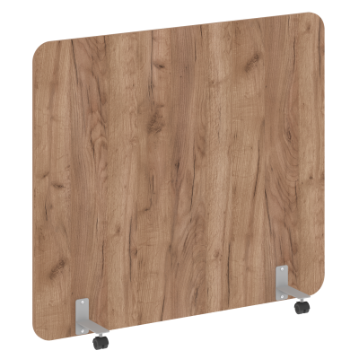 R-line Перегородка на металлических опорах, на роликах DP.R-160-140 Дуб Табак/Металл Серый 1600*18*1