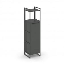 Rift Шкаф 4 ниши узкий RF.SU-43 (R) Антрацит NEW/Металл Антрацит NEW/Черный Ручки 420*396*1648