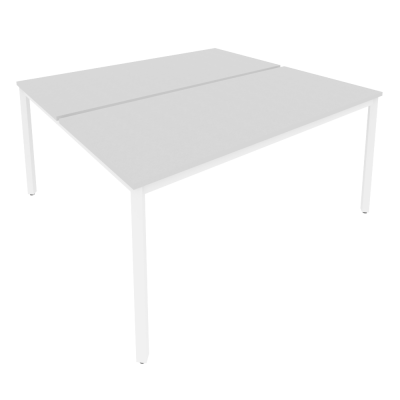 Slim Рабочая станция на металлокаркасе С.СП-6.3 Серый/Металл Белый 1580*1475*750