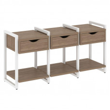 Loft Тумба на регулируемых опорах VR.L-TN-4.O Дуб Аризона/Металл Белый 1440*460*719